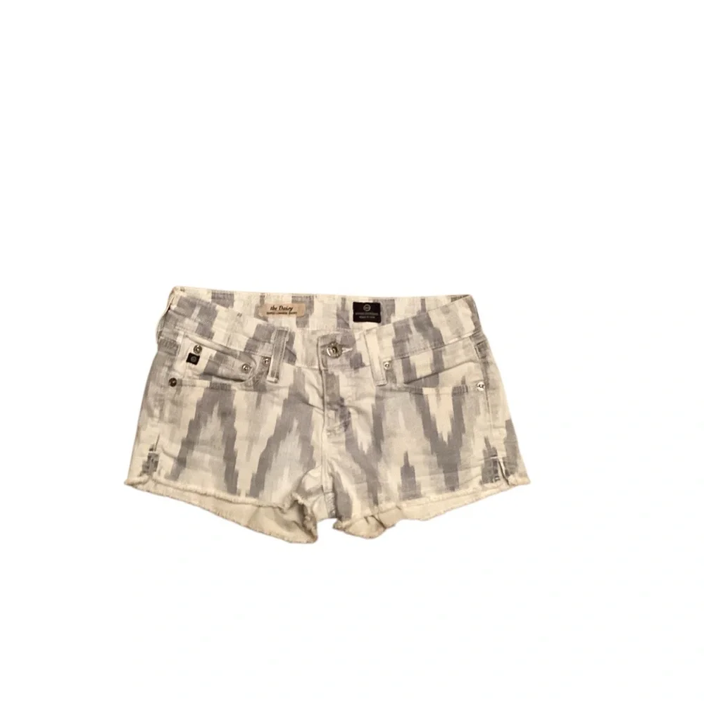 AG Adriano Goldschmied Daisy Duke Tribal Print Short Shorts - Picture 4 of 7